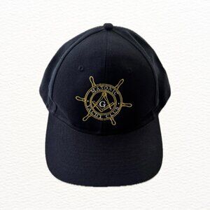 VTG - MASONIC - Yacht Club Snapback Hat - Navy / Yellow